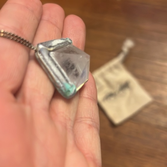 SOLD - ADINA MILLS quartz crystal necklace - Picture 2 of 4